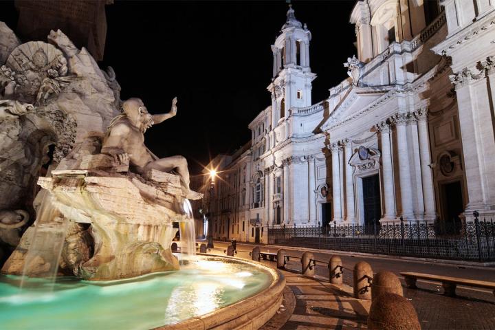 The fountain of Piazza di Spagna